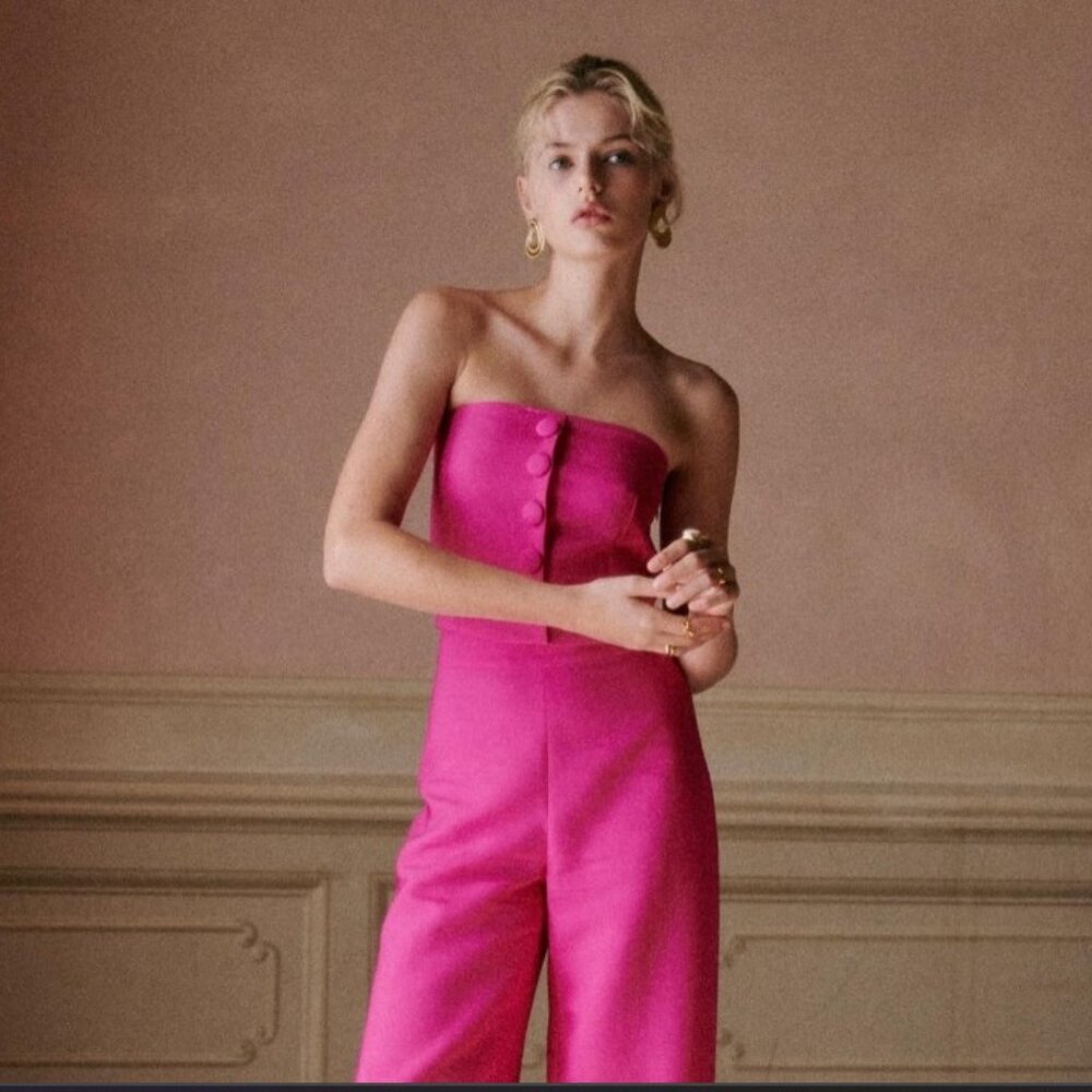 Sezane Adriene Strapless Top